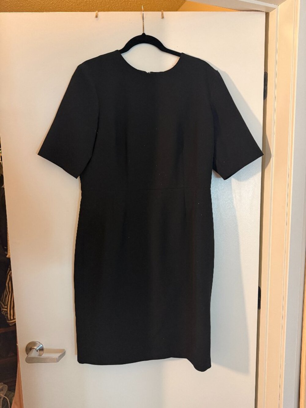 Laws of Motion black professional short sleeve dress - size 14